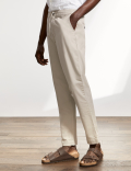 Cotton Stretch Drawstring Trousers