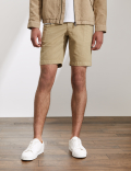 Linen And Cotton Single Pleat Shorts
