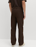 Loose Fit Pure Cotton Utility Trousers