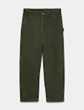 Loose Fit Pure Cotton Utility Trousers