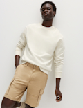 Straight Fit Stretch Cargo Short