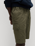 Elasticated Waist Ripstop Cargo Shorts