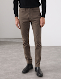 Slim Fit Performance Twill 5 Pocket Trousers