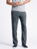 Regular Fit Linen Rich Trousers