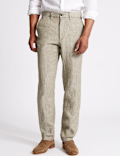 Tailored Fit Pure Linen Trousers