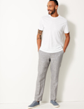 Tailored Fit Pure Linen Trousers