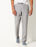 Tailored Fit Pure Linen Trousers
