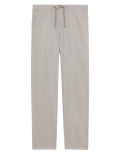 Linen Mix Plain Regular Fit Trouser