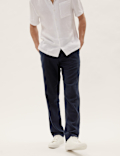 Regular Fit Linen Trousers