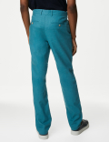 Linen Mix Plain Regular Fit Trousers