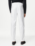 Regular Fit Linen Blend Stretch Chinos