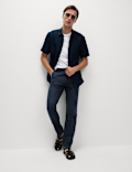 Regular Fit Cotton Linen Blend Chinos