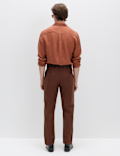 Regular Fit Linen Blend Chinos