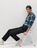 Regular Fit Linen Blend Chinos