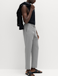 Regular Fit Linen Blend Chinos