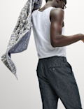 Regular Fit Cotton Linen Blend Chinos