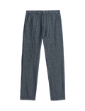 Regular Fit Cotton Linen Blend Chinos