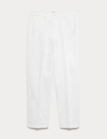 Regular Fit Linen Blend Chinos