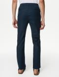 Tapered Fit Linen Blend Trousers