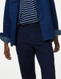 Regular Fit Ripstop Textured Stretch Chinos