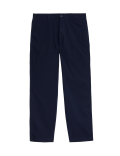 Regular Fit Ripstop Textured Stretch Chinos