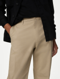 Regular Fit Ripstop Textured Stretch Chinos
