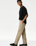 Regular Fit Ripstop Textured Stretch Chinos