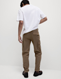 Tapered Fit Stretch Cargo Trousers