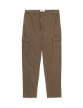 Tapered Fit Stretch Cargo Trousers