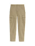 Tapered Fit Stretch Cargo Trousers
