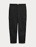 Tapered Fit Stretch Cargo Trousers
