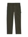 Straight Fit Utility Stretch Trousers
