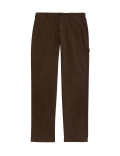 Straight Fit Utility Stretch Trousers