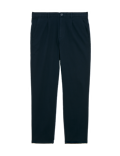 Regular Fit Textured Dobby Pleat Front Chinos