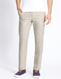 Straight Fit Pure Cotton Chinos