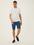 Pure Cotton Printed Cargo Shorts