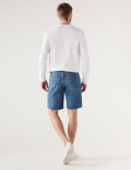 Recycled Rigid Denim Shorts
