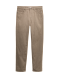 Straight Fit Textured 5 Pocket Trousers