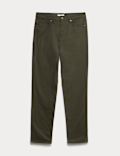 Straight Fit Textured 5 Pocket Trousers