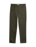 Straight Fit Textured 5 Pocket Trousers
