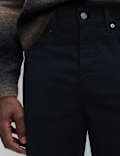 Straight Fit Textured 5 Pocket Trousers