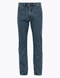 Pure Cotton Straight Fit Jeans