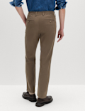 Regular Fit Half Elasticated Waist Chinos