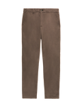 Regular Fit Half Elasticated Waist Chinos
