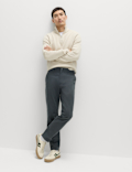 Regular Fit Half Elasticated Waist Chinos