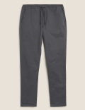 Slim Fit Organic Cotton Elasticated Chinos