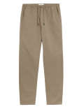 Tapered Fit Elasticated Waist Trousers