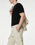 Tapered Fit Pure Cotton Lightweight Cargo Trousers
