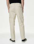 Tapered Fit Pure Cotton Lightweight Cargo Trousers