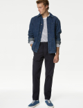 Tapered Fit Elasticated Waist Trousers